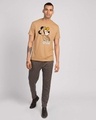 Shop Busy Doin Nothing Half Sleeve T-Shirt (DL)-Dusty beige-Design
