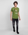 Shop Busy Doin Nothing Half Sleeve T-Shirt (DL)-Woodbine Green-Design