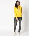 Shop Women's Yellow Busy Doing Nothing Graphic Printed Hoodie-Full