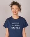Shop But First, Coffee Boyfriend T-Shirt-Front