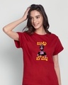 Shop Butta Bomma Boyfriend T-Shirt-Front
