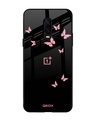 Shop Butterfly Printed Premium Glass Cover For OnePlus 6T (Impact Resistant, Matte Finish)-Front