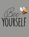 Shop Buzzing Bee Yourself Half Sleeve T-Shirt-Full