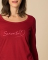 Shop Call Me Senorita Scoop Neck Full Sleeve T-Shirt-Front
