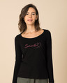 Shop Call Me Senorita Scoop Neck Full Sleeve T-Shirt-Front