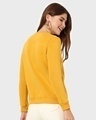 Shop Women's Yellow Mickey (DL) Graphic Printed Fleece Sweatshirt-Full