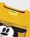 Shop Women's Yellow Mickey (DL) Graphic Printed Fleece Sweatshirt