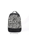 Shop Camo Canvas Printed Small Backpack Black-Front