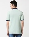 Shop Camo Green Half Sleeve Raglan Contrast Polo-Full