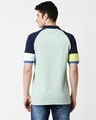 Shop Camo Green Half Sleeve Raglan Shoulder Cut & Sew Polo-Full