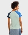 Shop Camo Green Raglan Melange Slim Fit T-Shirt-Design