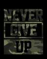 Shop Camouflage Never Give Up Full Sleeve T-Shirt