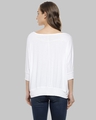 Shop Casual 3/4 Sleeve Printed Women White Top-Design