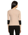 Shop Casual 3/4 Sleeve Solid Women's Beige Top-Design