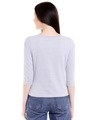Shop Casual Cap Sleeve Printed Women's Grey Top-Design