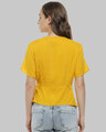Shop Casual Half Sleeve Solid Women Yellow Top-Design