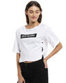 Shop Casual Raglan Sleeve Printed Women White Top-Design