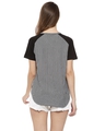 Shop Casual Short Sleeve Striped Women's Black Top-Design