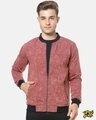 Shop Full Sleeve Graphic Design Men Casual Zipper Jacket-Front