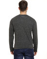 Shop Full Sleeve Men's Solid Round Neck Grey T-Shirt-Design