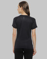 Shop Graphic Print Women's Round Neck Black Sports Jersey T-Shirt-Design