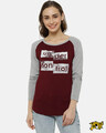 Shop Maroon Printed Top-Front