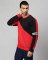 Shop Men's Red & Black Casual Sweatshirt-Full