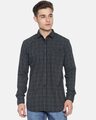 Shop Men's Black Checks Stylish Casual Shirt-Front