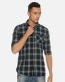 Shop Men Checks Stylish Casual Shirts-Front