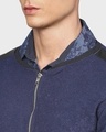 Shop Men's Navy Full Sleeve Stylish Windcheater Casual Jacket-Full