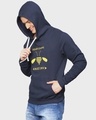 Shop Men's Blue Printed Full Sleeve Stylish Casual Hooded Sweatshirt-Design