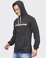 Shop Men's Black Printed Full Sleeve Stylish Casual Hooded Sweatshirt-Design