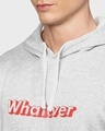 Shop Men's Grey Typography Full Sleeve Stylish Casual Hooded Sweatshirt-Full
