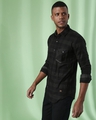 Shop Men's Black Checkered Regular Fit Shirt-Design