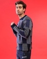Shop Men's Blue & Grey Checkered Regular Fit Sweater-Design