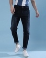 Shop Men's Blue Regular Fit Jeans-Front