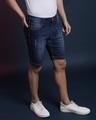 Shop Men's Blue Slim Fit Shorts-Design