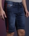 Shop Men's Blue Slim Fit Shorts