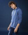 Shop Men's Blue Regular Fit Sweatshirt-Design