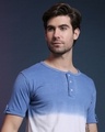 Shop Men's Blue & White Regular Fit T-shirt