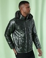 Shop Men's Green Regular Fit Jacket-Full