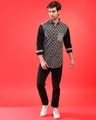 Shop Men's Grey & Black Checkered Regular Fit Shirt