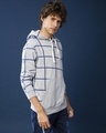 Shop Men's Grey Checkered Regular Fit Sweatshirt-Full