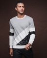 Shop Men's Multicolor Color Block Regular Fit Sweatshirt-Front