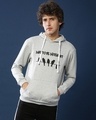 Shop Men's Grey Printed Regular Fit Sweatshirt-Front