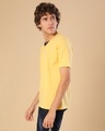 Shop Men's Yellow Solid Regular Fit T-shirt-Design