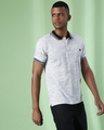 Shop Men's Grey Striped Regular Fit T Shirt-Design