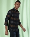 Shop Men's Multicolor Checkered Regular Fit Shirt-Full