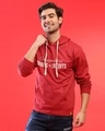 Shop Men's Red Typography Printed Regular Fit Sweatshirt-Front