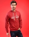Shop Men's Red Typography Printed Regular Fit Sweatshirt-Full